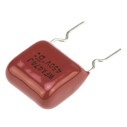 500 pcs - Panasonic ECWF(A) Polypropylene Film Capacitor, 450V dc, ±5%, 470nF, Through Hole