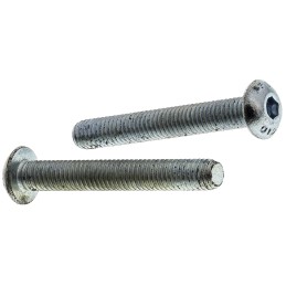 1 Bag of 50 - RS PRO Bright Zinc Plated Steel Hex Socket Button Screw, ISO 7380, M5 x 35mm