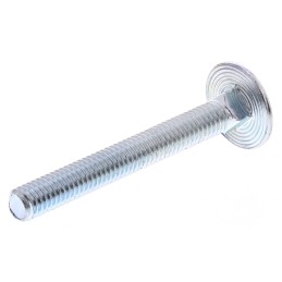 1 Bag of 50 - Bright Zinc Plated Steel Coach Bolt, M6 x 50mm
