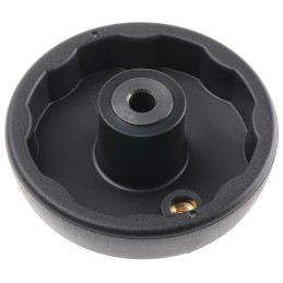 1 pcs - Elesa Black Technopolymer Hand Wheel, 83mm diameter