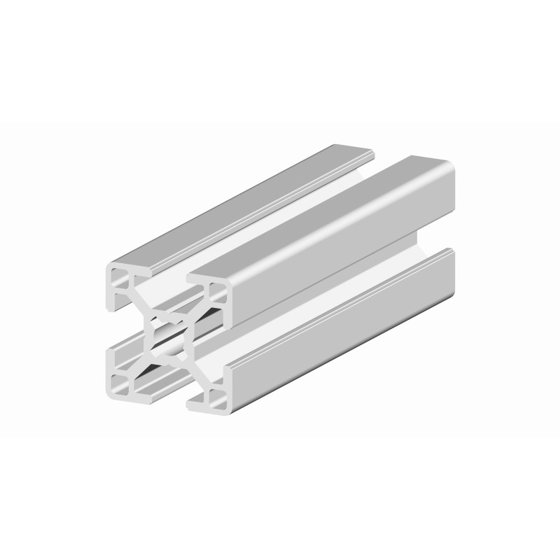 1 pcs - RS PRO Silver Aluminium, Anodized Profile Strut, 30 x 30 mm, 8mm Groove, 1m Length