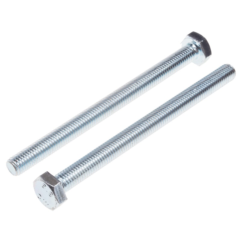 1 Bag of 50 - Zinc Plated Steel Hex, Hex Bolt, M6 x 80mm