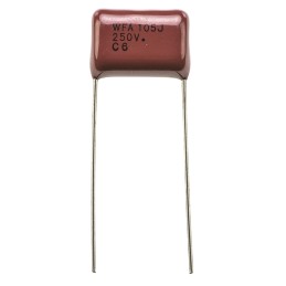 500 pcs - Panasonic ECWF(A) Polypropylene Film Capacitor, 250V dc, ±5%, 1μF, Through Hole