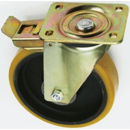 1 pcs - Tente Braked Swivel Castor Wheel, 800kg Capacity, 200mm Wheel