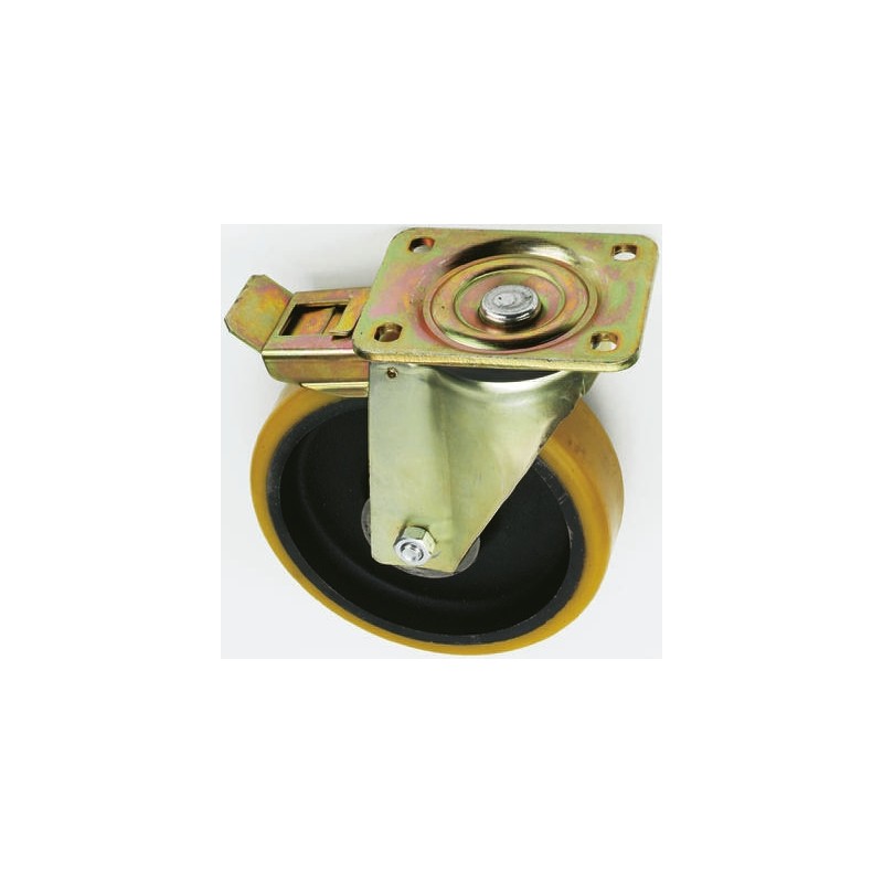 1 pcs - Tente Braked Swivel Castor Wheel, 800kg Capacity, 200mm Wheel