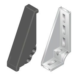 1 pcs - Bosch Rexroth M8 Foundation Bracket Connecting Component, Strut Profile 45 mm, Groove Size 10mm
