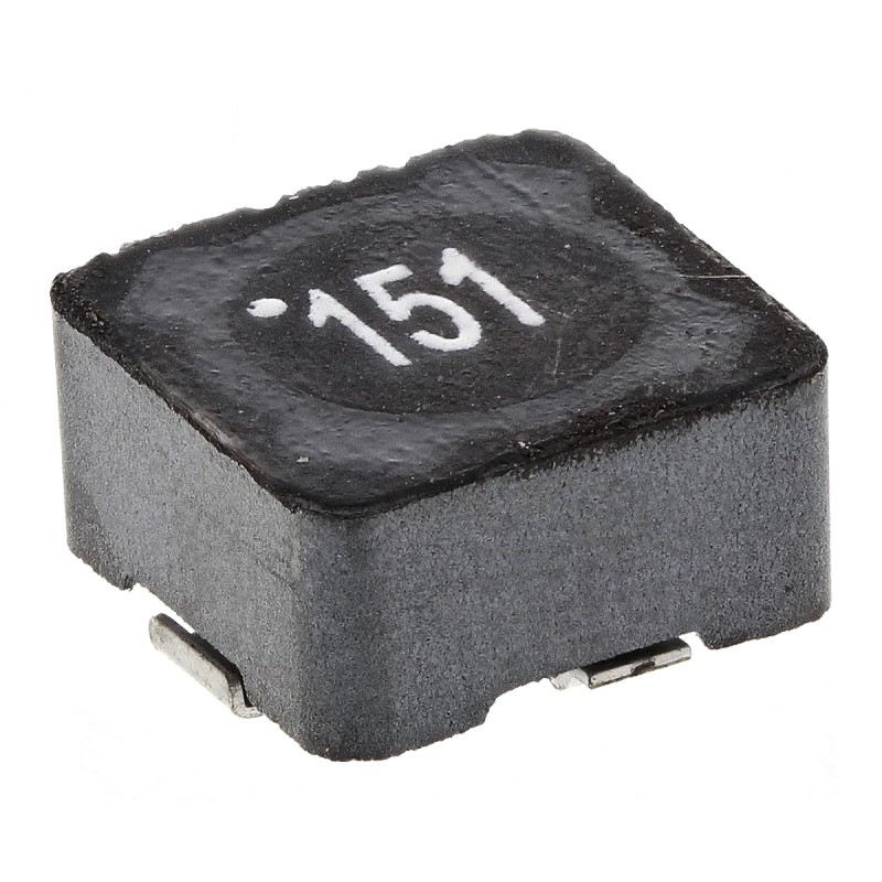 1 pcs - Wurth, WE-PD Shielded Wire-wound SMD Inductor with a Ferrite Core, 150 μH ±20% Wire-Wound 520mA Idc