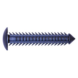 1 Bag of 50 - RS PRO Blue Plastic Wall Plug, 35mm Length, 6mm Fixing Hole Diameter