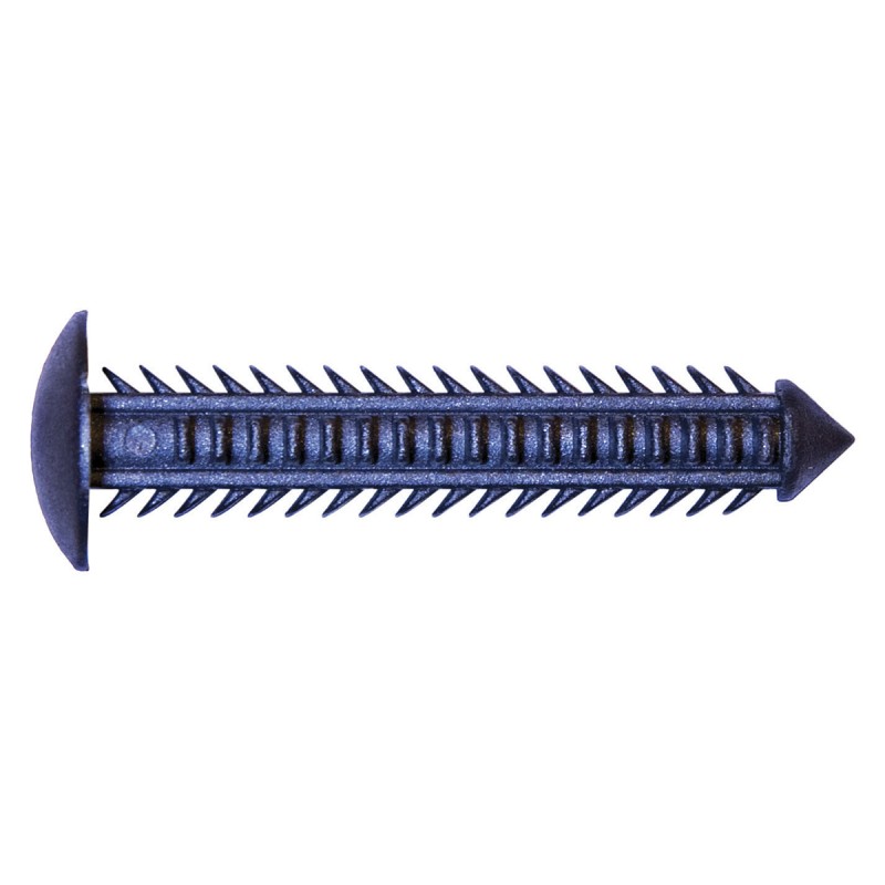 1 Bag of 50 - RS PRO Blue Plastic Wall Plug, 35mm Length, 6mm Fixing Hole Diameter