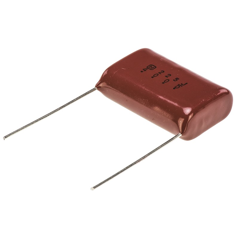 500 pcs - Panasonic ECQE(F) Polyester Film Capacitor, 400V dc, ±5%, 2.2μF, Through Hole