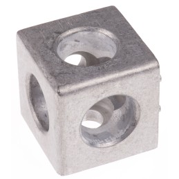 1 pcs - Bosch Rexroth Corner Cube Kit Connecting Component, Strut Profile 45 mm, Groove Size 10mm