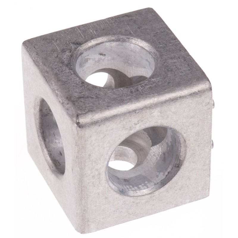 1 pcs - Bosch Rexroth Corner Cube Kit Connecting Component, Strut Profile 45 mm, Groove Size 10mm