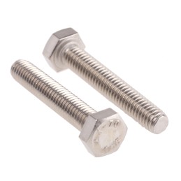 1 Bag of 50 - Plain Stainless Steel Hex, Hex Bolt, M6 x 35mm