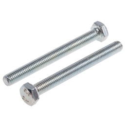 1 Bag of 50 - Zinc Plated Steel Hex, Hex Bolt, M6 x 60mm