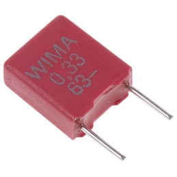 5000 pcs - WIMA MKS2 Polyester Film Capacitor, 40 V ac, 63 V dc, ±10%, 330nF, Through Hole