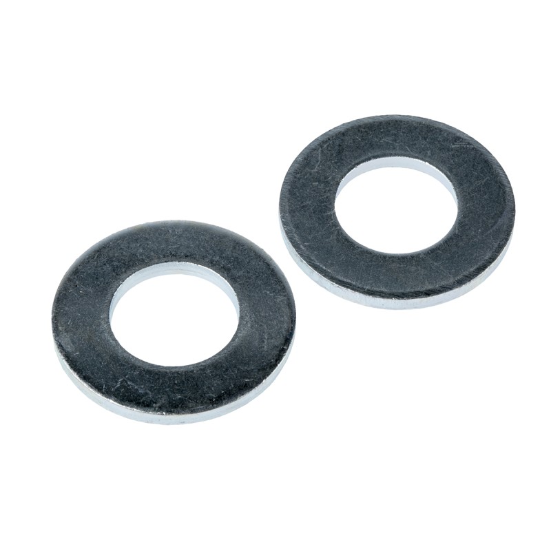 1 Bag of 50 - Bright Zinc Plated Steel Plain Washers, M16, BS 4320