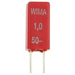 5000 pcs - WIMA MKS02 Polyester Film Capacitor, 30 V ac, 50 V dc, ±20%, 1μF, Through Hole
