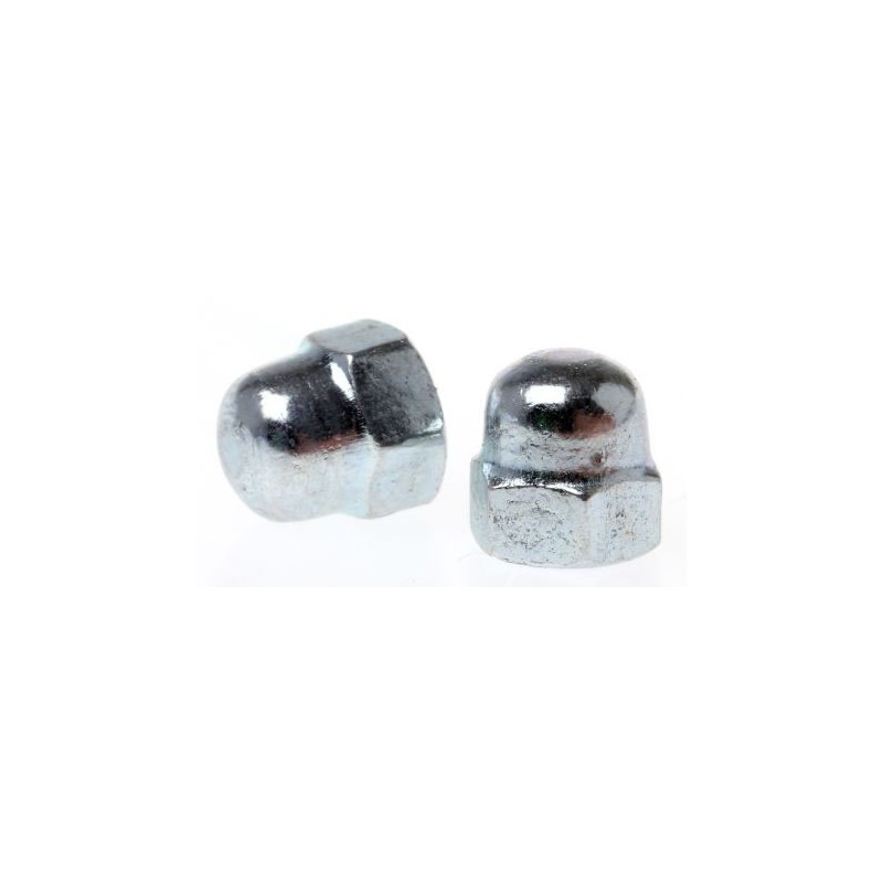 1 Bag of 50 - RS PRO, Bright Zinc Plated Steel Dome Nut, M10