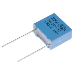 600 pcs - KEMET PHE840 Polypropylene Film Capacitor, 275 V ac, 760 V dc, ±20%, 100nF, Through Hole