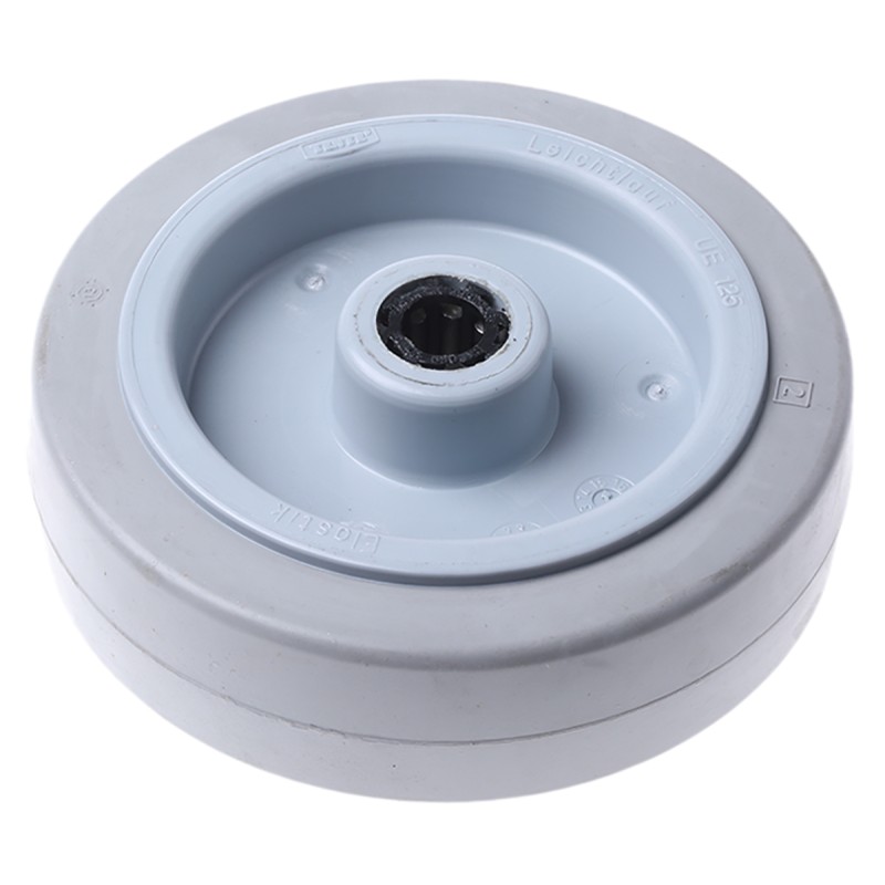 1 pcs - Tente Grey Rubber Abrasion Resistant Trolley Wheel, 250kg