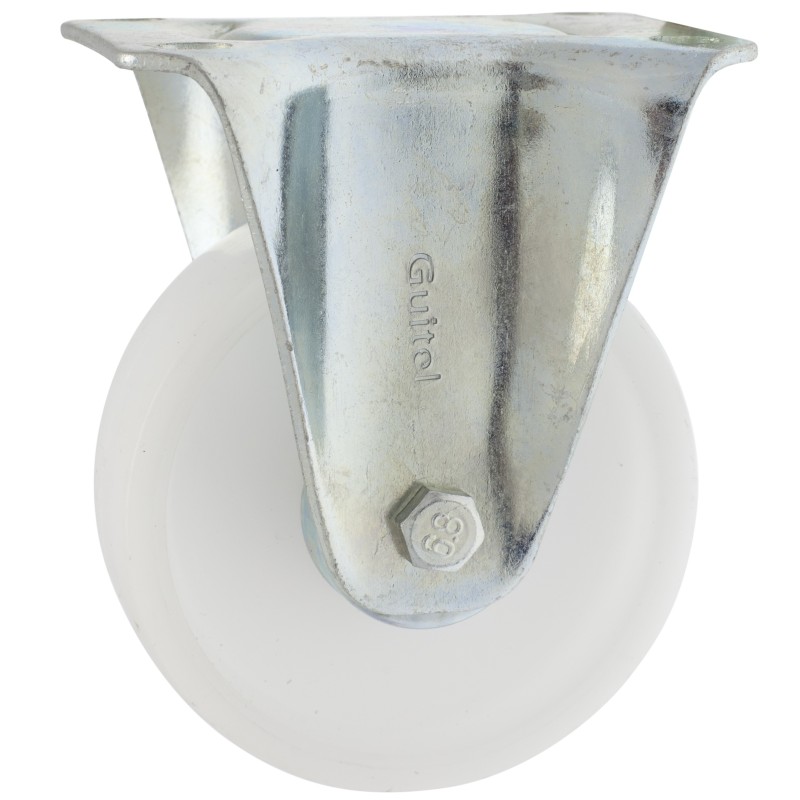1 pcs - Guitel Hervieu Fixed Castor Wheel, 200kg Capacity, 100mm Wheel