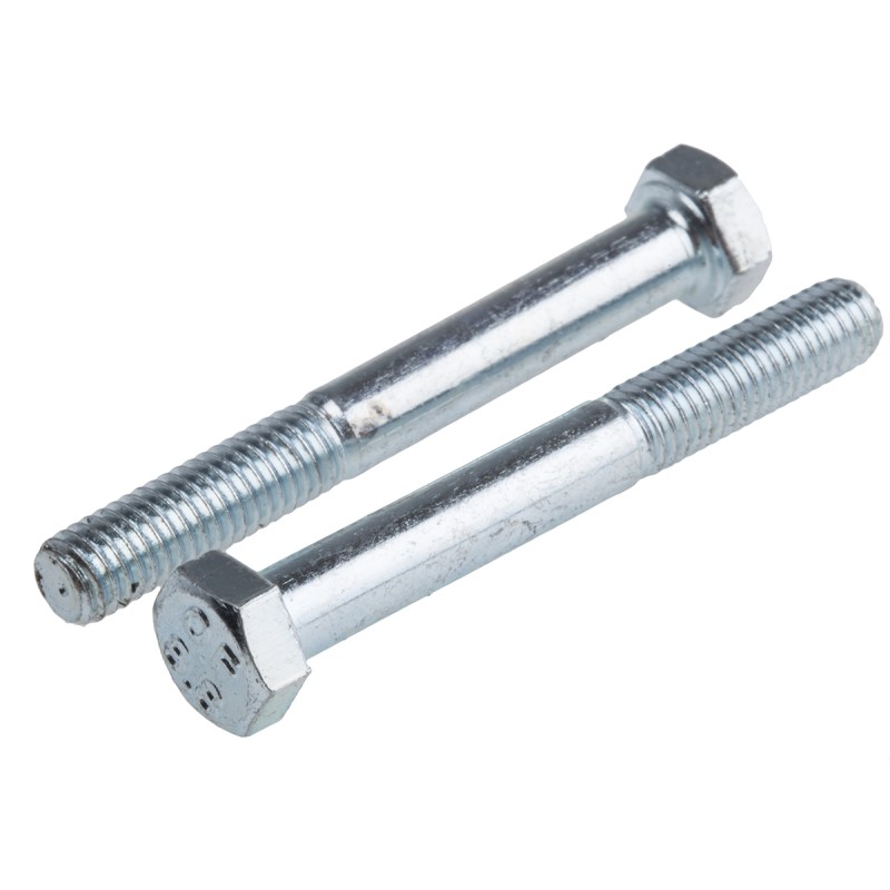 1 Bag of 50 - Bright Zinc Plated Steel, Hex Bolt, M5 x 40mm