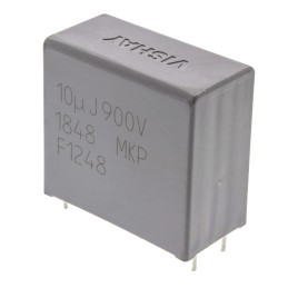 1 pcs - Vishay MKP1848 DC-Link Polypropylene Film Capacitor, 900V dc, ±5%, 10μF, Through Hole