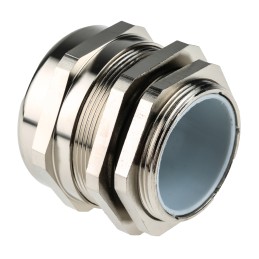 5 pcs - RS PRO Metallic Nickel Plated Brass Cable Gland, M40 Thread, 22mm Min, 32mm Max, IP68