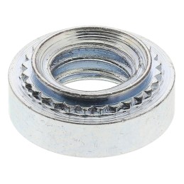 1 Bag of 50 - RS PRO Clear Passivated, Zinc Steel Clinch Nut, M5