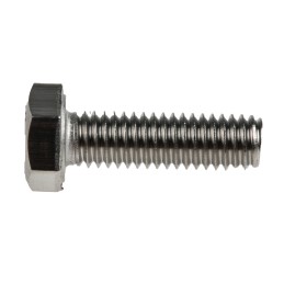 1 Bag of 50 - Plain Stainless Steel Hex, Hex Bolt, M6 x 20mm
