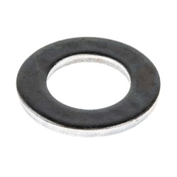 1 Bag of 50 - Bright Zinc Plated Steel Plain Washer, 3mm Thickness, M20