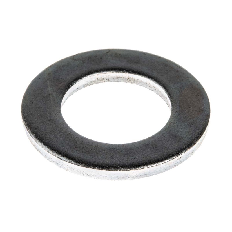 1 Bag of 50 - Bright Zinc Plated Steel Plain Washer, 3mm Thickness, M20