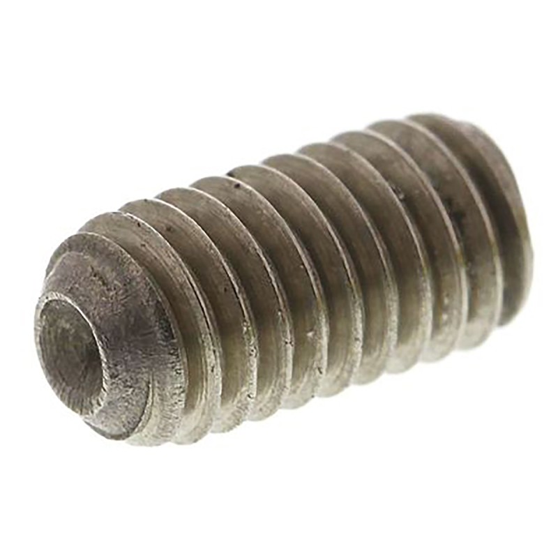 1 Bag of 50 - Plain Stainless Steel Hex M3 x 8mm Grub Screw