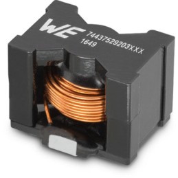 1 pcs - Wurth, WE-HCF, 2818 Shielded Wire-wound SMD Inductor with a MnZn Core, 1 μH ±20% Shielded 56A Idc