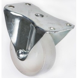 1 pcs - Flexello Fixed Castor Wheel, 130kg Capacity, 75mm Wheel