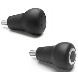 1 pcs - Elesa 26681 Natural Clamping Knob, M10, Threaded Stud