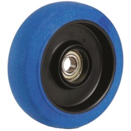 1 pcs - Flexello Blue Rubber Non-Marking Trolley Wheel, 180kg