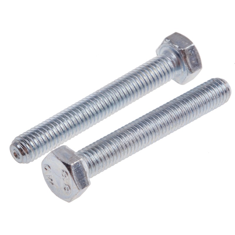 1 Bag of 50 - Zinc Plated Steel Hex, Hex Bolt, M5 x 35mm