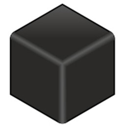 1 pcs - Bosch Rexroth Black Polypropylene Corner Bracket Cap, 40 x 40R Strut Profile, 10mm Groove