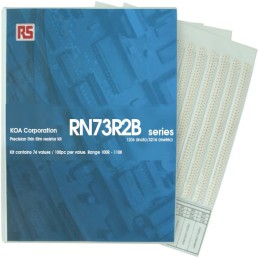 1 Kit - KOA, RN73R Thin Film, SMT 74 Resistor Kit, with 7400 pieces, 100Ω -110kΩ
