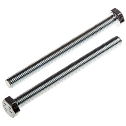 1 Bag of 50 - Zinc Plated Steel Hex, Hex Bolt, M5 x 60mm