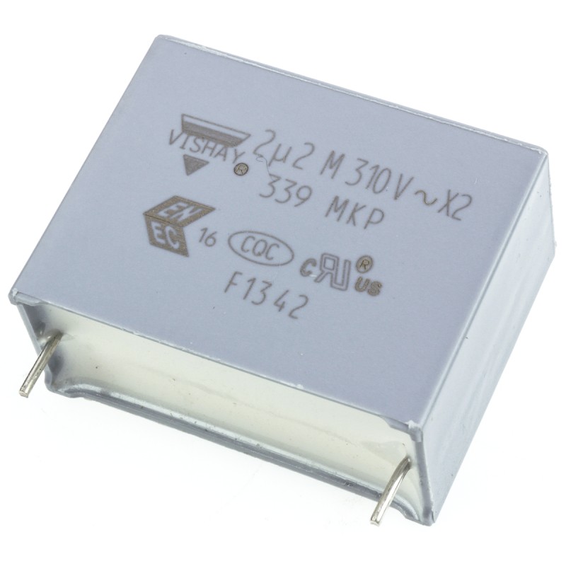 100 pcs - Vishay MKP 339 Polypropylene Film Capacitor, 310V ac, ±20%, 2.2μF, Through Hole