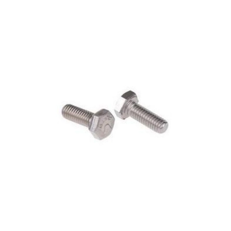 1 Bag of 50 - Plain Stainless Steel Hex, Hex Bolt, M6 x 16mm