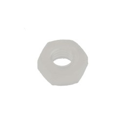 1 Bag of 50 - RS PRO, Plain Nylon Hex Nut, DIN 934, M3