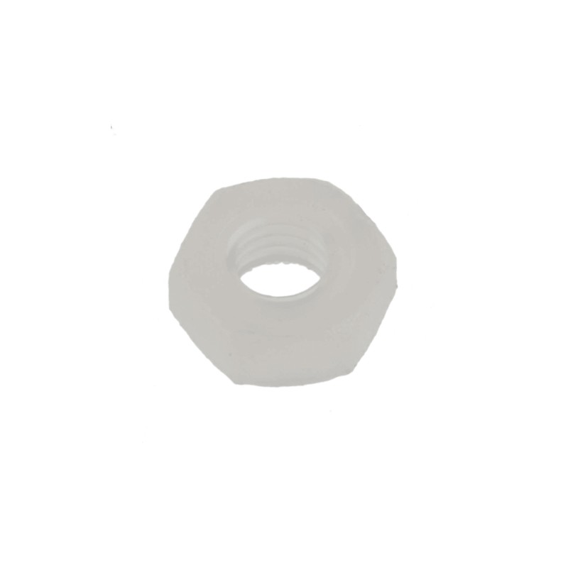 1 Bag of 50 - RS PRO, Plain Nylon Hex Nut, DIN 934, M3