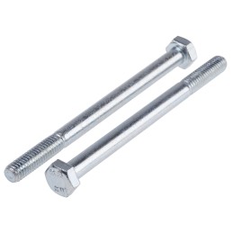 1 Bag of 50 - Bright Zinc Plated Steel, Hex Bolt, M6 x 80mm