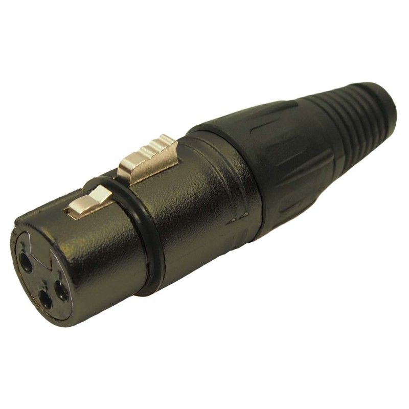 1 Bag of 2 - RS PRO Cable Mount XLR Connector, Female, 3 Way, Silver Plating