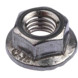 1 Bag of 50 - RS PRO, Plain Stainless Steel Flanged Hex Nut, DIN 6923, M5