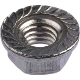 1 Bag of 50 - RS PRO, Plain Stainless Steel Flanged Hex Nut, DIN 6923, M5