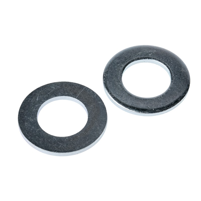 1 Bag of 50 - Bright Zinc Plated Steel Plain Washers, M20, BS 4320